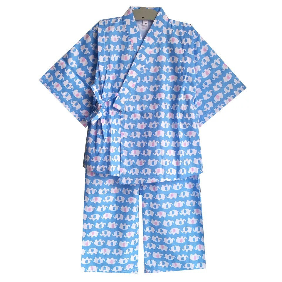 Okiddo Long Sleeve Elephant Girl Suit (Blue)