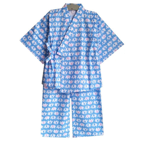 Okiddo Long Sleeve Elephant Girl Suit (Blue)