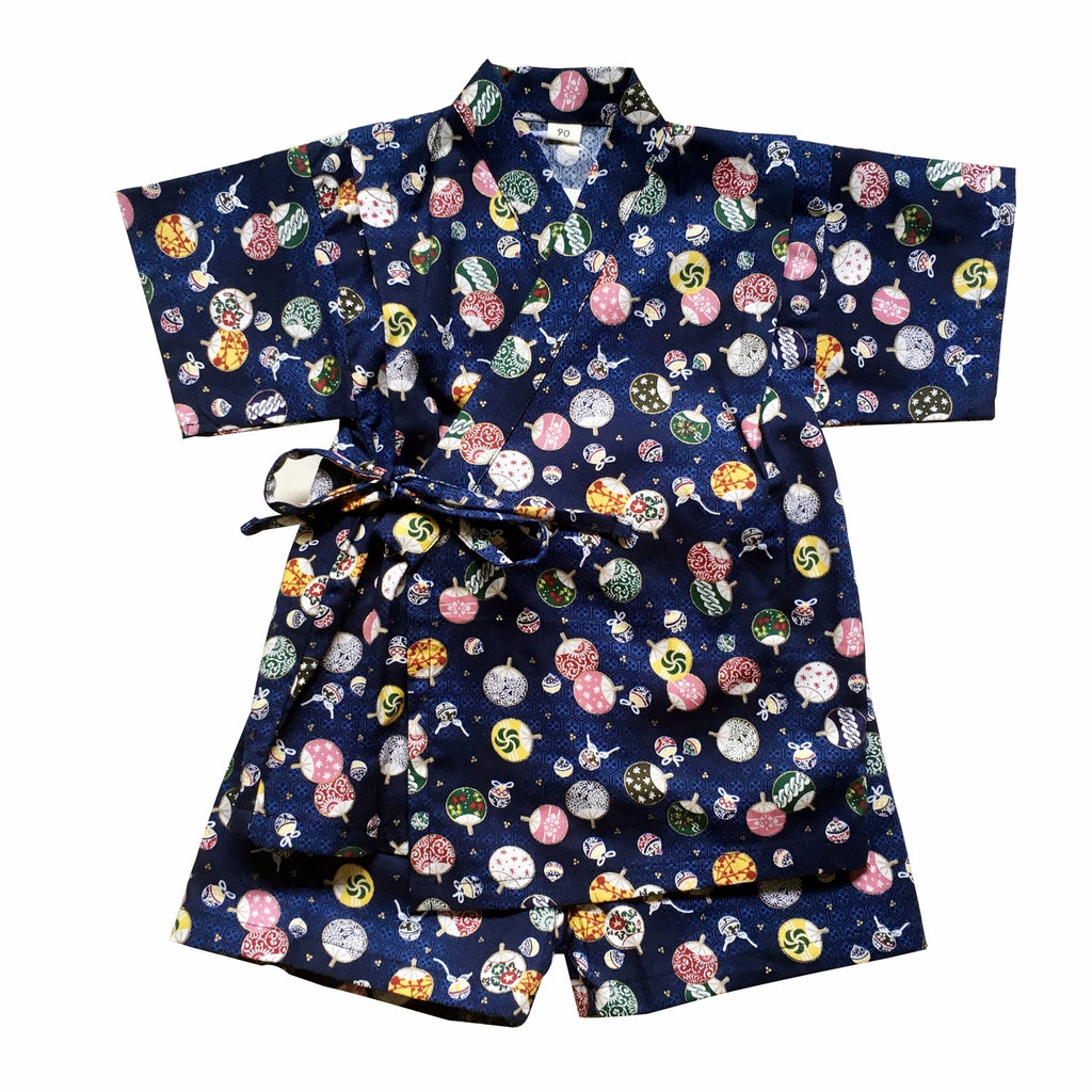 Okiddo Bronzing Uchiwa Boy/Girl Suit (Blue)