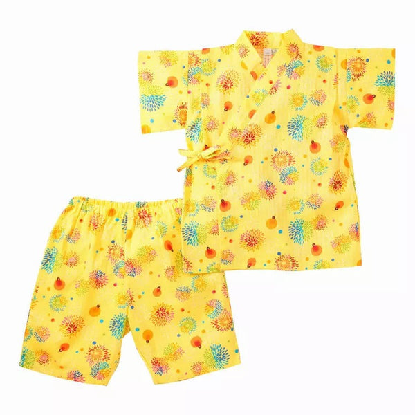Okiddo Japanese Firework Boy/Girl Suit (Yellow)