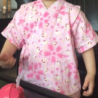 Okiddo Rabbit and Sakura Girl Suit (Pink)