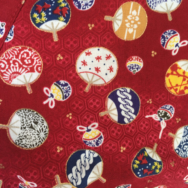 Okiddo Bronzing Uchiwa Boy/Girl Suit (Red)