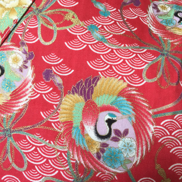 Okiddo Bronzing Round Crane Boy/Girl Suit (Red)