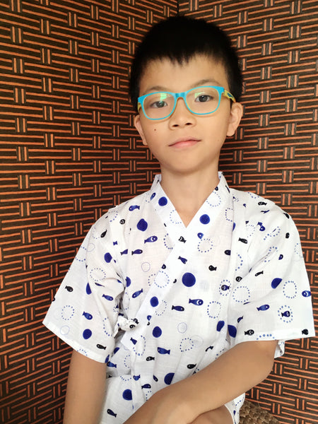 Okiddo Fish and Bubble Boy Suit (Blue)