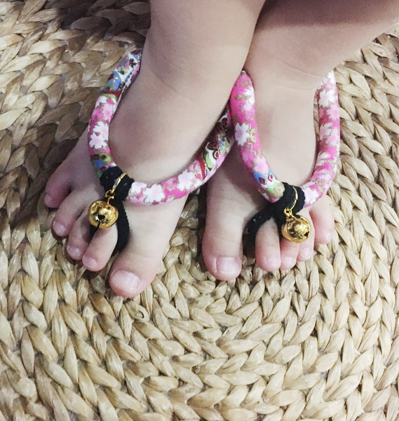 Okiddo Japanese Foot Accessory - Pink Sakura