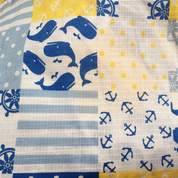 Okiddo Checkered Kujira Boy Suit (Blue)