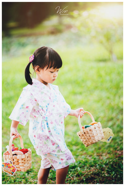Okiddo Lacecap Hydrangea Girl Suit (White)