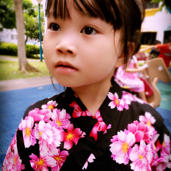 Okiddo Sakura and Momoka Girl Suit (Black)