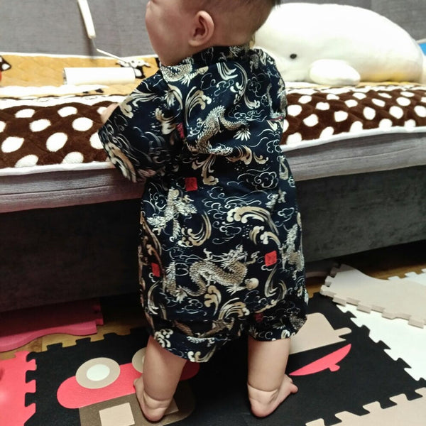 Okiddo Japanese Dragon Boy Suit (Black)