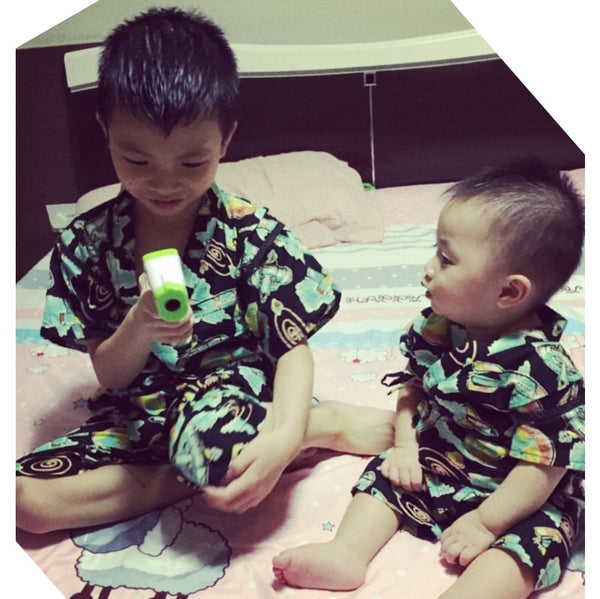 Okiddo Japanese Spaceship Boy Suit (Black)